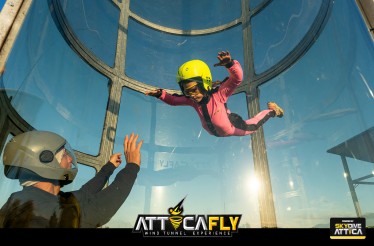 Μοναδική Εμπειρία Προσομοίωσης Ελεύθερης Πτώσης στο Atticafly του SkydiveAttica, στην Πάχη Μεγάρων! Μοναδική Εμπειρία Προσομοίωσης Ελεύθερης Πτώσης στο Atticafly του SkydiveAttica, στην Πάχη Μεγάρων!