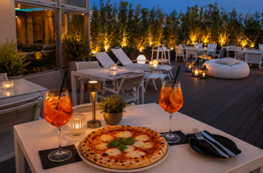 Γεύμα 2 Ατόμων με 1 Πίτσα & 2 Aperol, στο «Secret Terrace Lounge» στο Roof Garden του 4* Anatolia Hotel, στο Κέντρο της Θεσσαλονίκης!